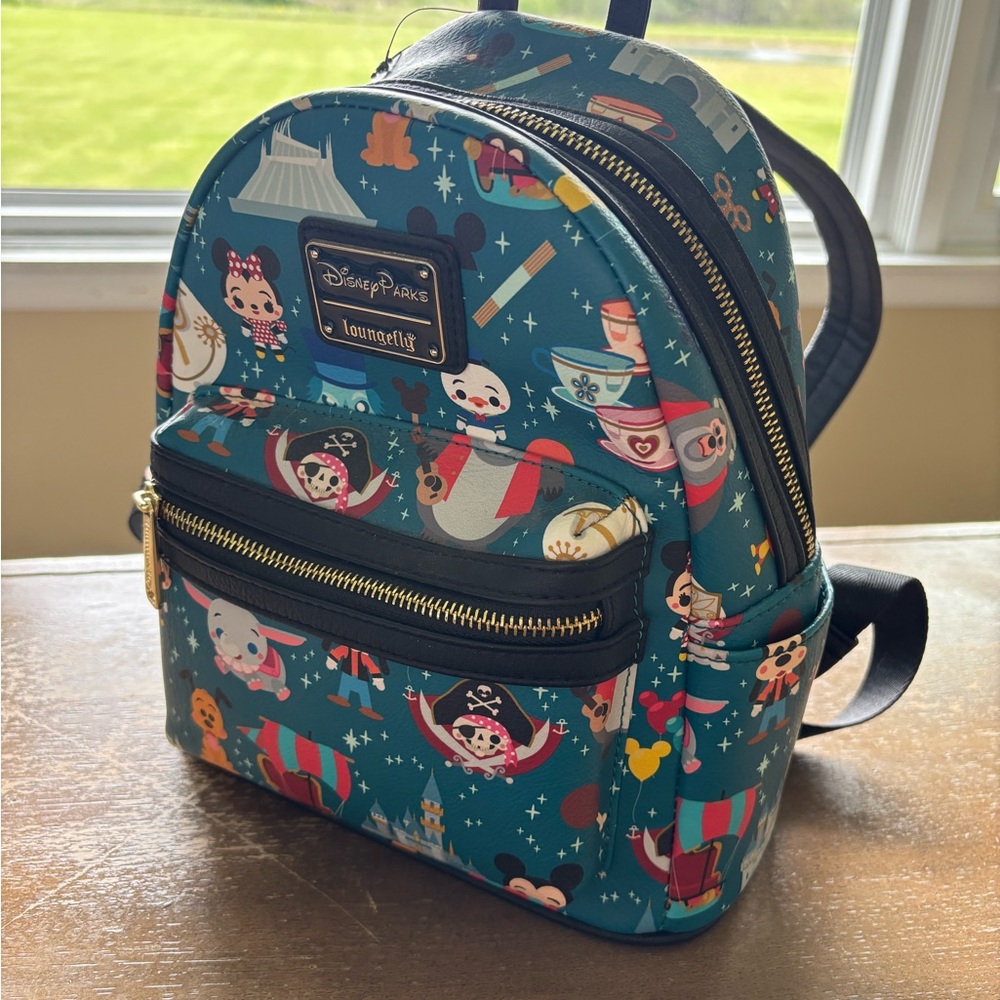 Disney Blue Wonderland Mini Backpack
